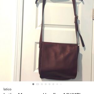 Latico Messenger Handbag 14W*12L Strap 19L Style Genuine Leather Like New